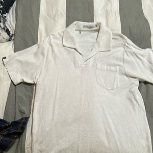 Terry cloth camp collar polo by Criquet.